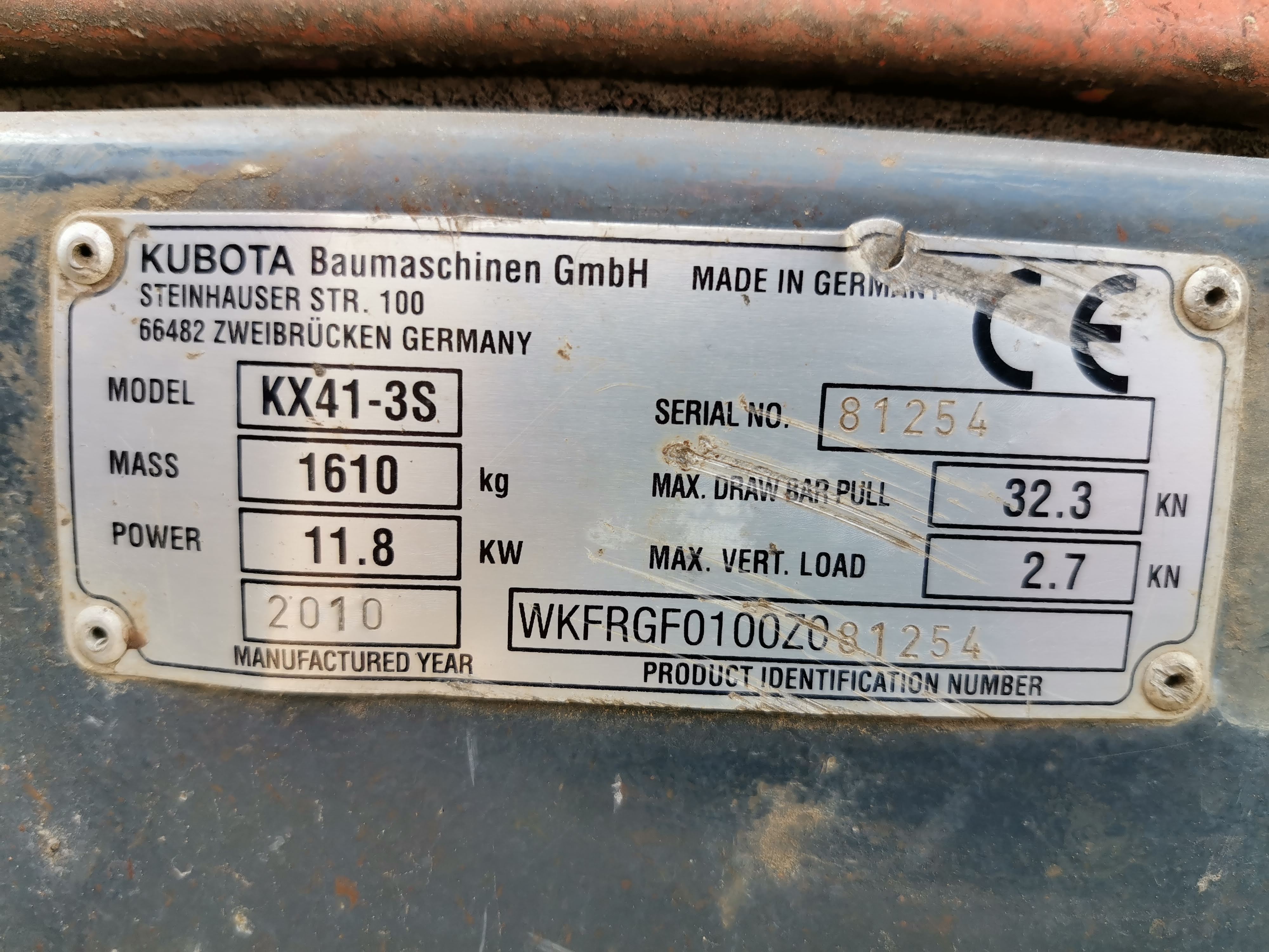 Minibagr Kubota KX41-3S