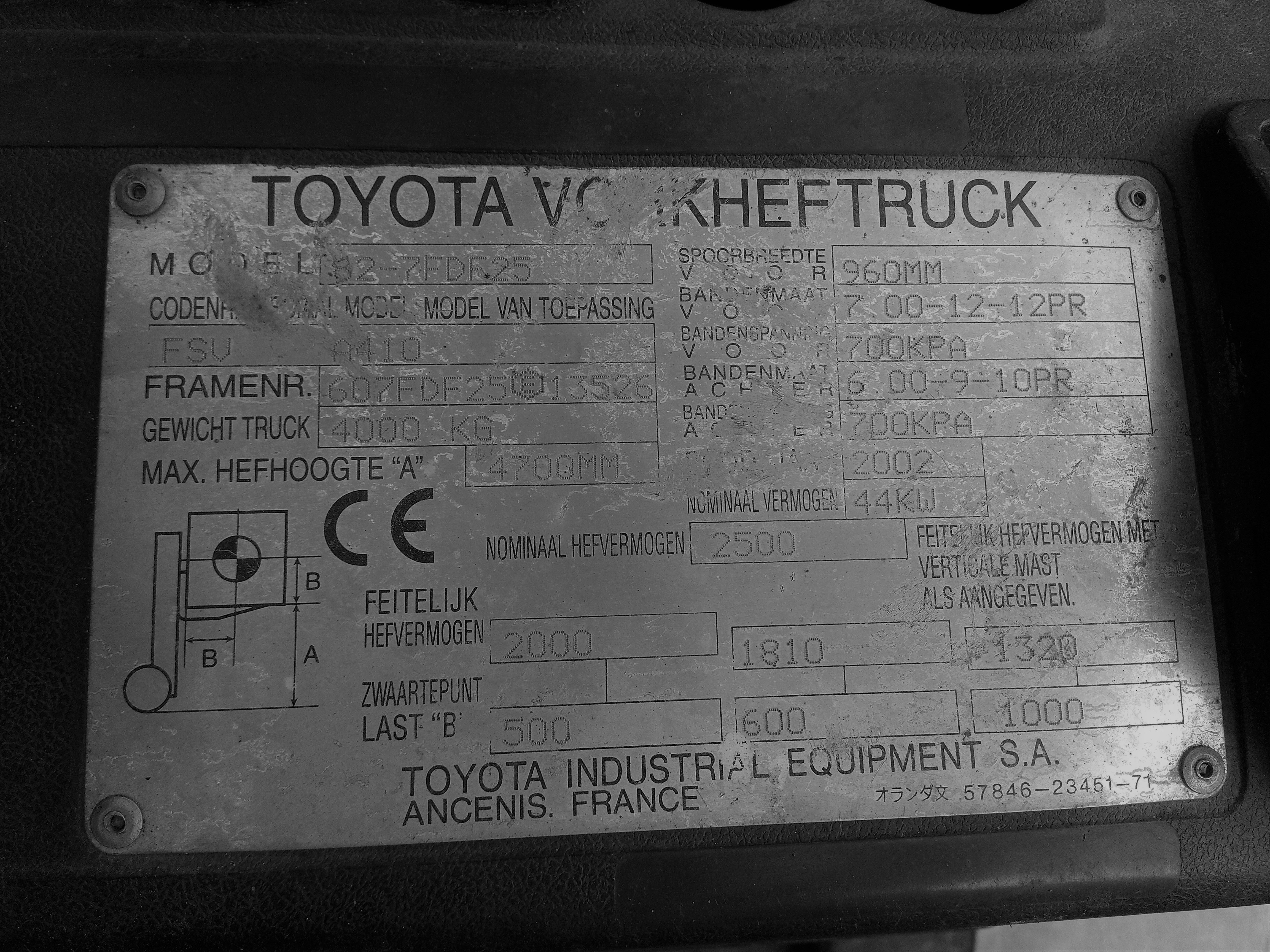 Vysokozdvižný vozík Toyota 62 7FDF25
