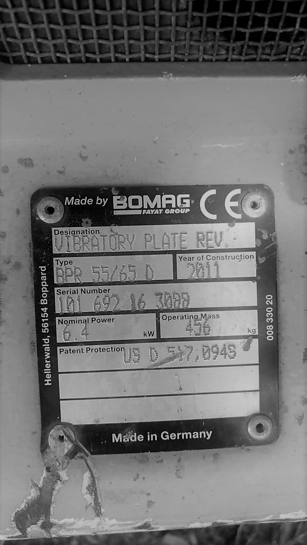 Reverzní vibrační deska Bomag BPR 55/65 D